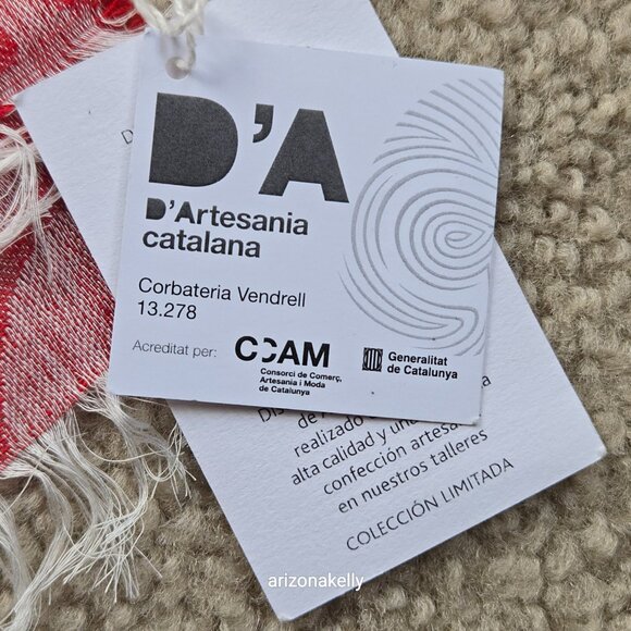 NWT Linen Scarf Gaudí Barcelona Spain Architect--Diagonal Prestige Limited Editi - Picture 2 of 12